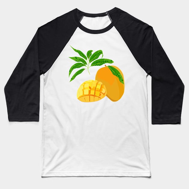 Mango Baseball T-Shirt by smoochugs